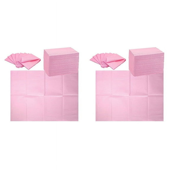 250PCS Disposable Nail Art Table Towels Mat 13 X 17inch Waterproof Nail Art Mat Paper Sheet Clean Pads Tattooing Pink,250 x Nail Art Table Towels Mat,Pink