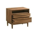 thumbnail image 3 of Artemio 2 Drawer Wood Nightstand with Shelf in Walnut Finish, 3 of 6