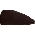 thumbnail image 3 of Wool Blend Newsboy Ivy Cap Flat (Dark Brown, Large), 3 of 4