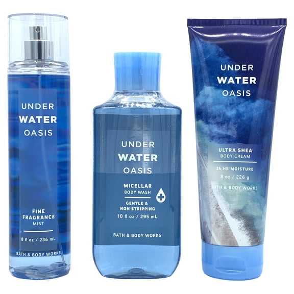 Bath & Body Works Pure Wonder 10oz Shower Gel, 8oz Fine Fragrance Mist & 8oz Body Lotion 3-Piece Bundle