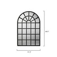 thumbnail image 3 of Alden Décor Harriet Iron Arch Mirror - Black, 3 of 3