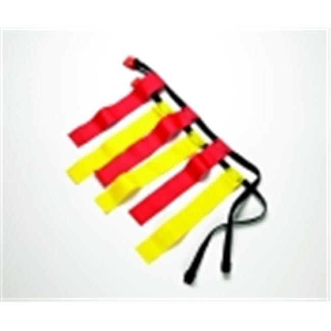 Sportime Large Flag Football Belts Set 12, Red & Yellow