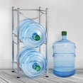 thumbnail image 2 of 5 Gallon Water Jug Holder Water Bottle Storage Rack, 3 Tiers, Silver, 2 of 8