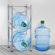 thumbnail image 2 of Porta Jarra de Agua de 5 Galones Estante de Almacenamiento de Botella de Agua, 3 Niveles, Plata, 2 of 8