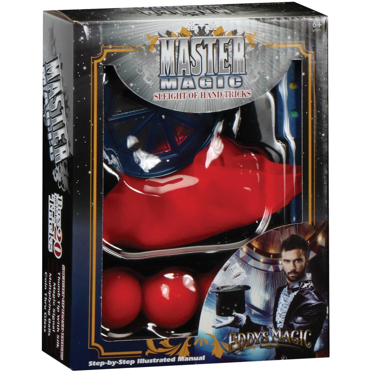 Loftus Eddy's Master Magic Sleight of Hand Magic Gift Box Set, 20 Tricks -  Walmart.com