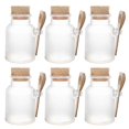 thumbnail image 1 of 6 Pack 100ml Matte Plastic Bath Salt Bottle Jar Empty Kitchen Storage Containers Jars with Cork and Spoon 1PC Label for Spices Salt Body Care, 1 of 5