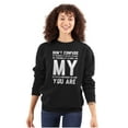 thumbnail image 3 of Personality and Attitude Funny Quote Unisex Plus Fleece Graphic Sweatshirt Brisco Brands 4X, 3 of 5