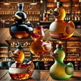 thumbnail image 4 of Funny Whiskey Duck Bottle, Whiskey Duck Bottle,10 Oz Engraved Whiskey Glasses,Wine Decanter, Mini Creative Duck Wine Bottle, Suitable for Home,Friends Gathering, 4 of 7