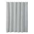 thumbnail image 3 of VHC Brands, Sawyer Mill Ticking Stripe Shower Curtain, Black, 72x72, 3 of 6