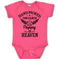 thumbnail image 3 of Inktastic Handpicked for Earth by My Pappy in Heaven with Angel Wings Boys or Girls Baby Bodysuit, 3 of 5