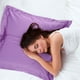 thumbnail image 3 of Juego de 2 Fundas de Almohada de Satén PiccoCasa, Fundas de Almohada de Saten Sedoso, Púrpura No Estándar, 3 of 7