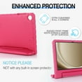 thumbnail image 3 of for Samsung Galaxy Tab A9+/ Tab A9 Plus Case 11 inch 2023 SM-X210/X215/X216 case, Shockproof, Silicone Rubber EVA Portable Handle Stand Protective Kids Cover Case, Rose, 3 of 5