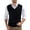 Black-A, variant on Sweater Vest Men's Sleeveless Knitted Vest V Neck Knitted Vest Spring Plain Sleeveless Knitted For Men