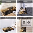thumbnail image 5 of Sikiie Luxurious Gold Flow Print Flannel Anti-slip Floor Mat 16x24in, Thickened Dustproof Entrance Door Mat Floor Mat for Kitchen, Bathroom, Laundry Room, 5 of 7