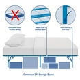 thumbnail image 4 of Modway Horizon Replaces Box Spring-Folding Metal Mattress Bed Frame, Queen, Light Blue, 4 of 5