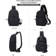 thumbnail image 3 of Sycnb Unisex Lightweight Nylon Sling Backpacks, Black, 3 of 6