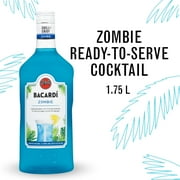 BACARDI Zombie Ready to Serve Premium Rum Cocktail, Gluten Free, 1.75 L Bottle, ABV 12.5%