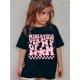 thumbnail image 1 of MILKYSHIP Girls' Summer Fashion T-Shirt - Cute 'Miniature Version of My Mom' Letter Print, Casual Short Sleeve Top, Polyester, 1 of 7