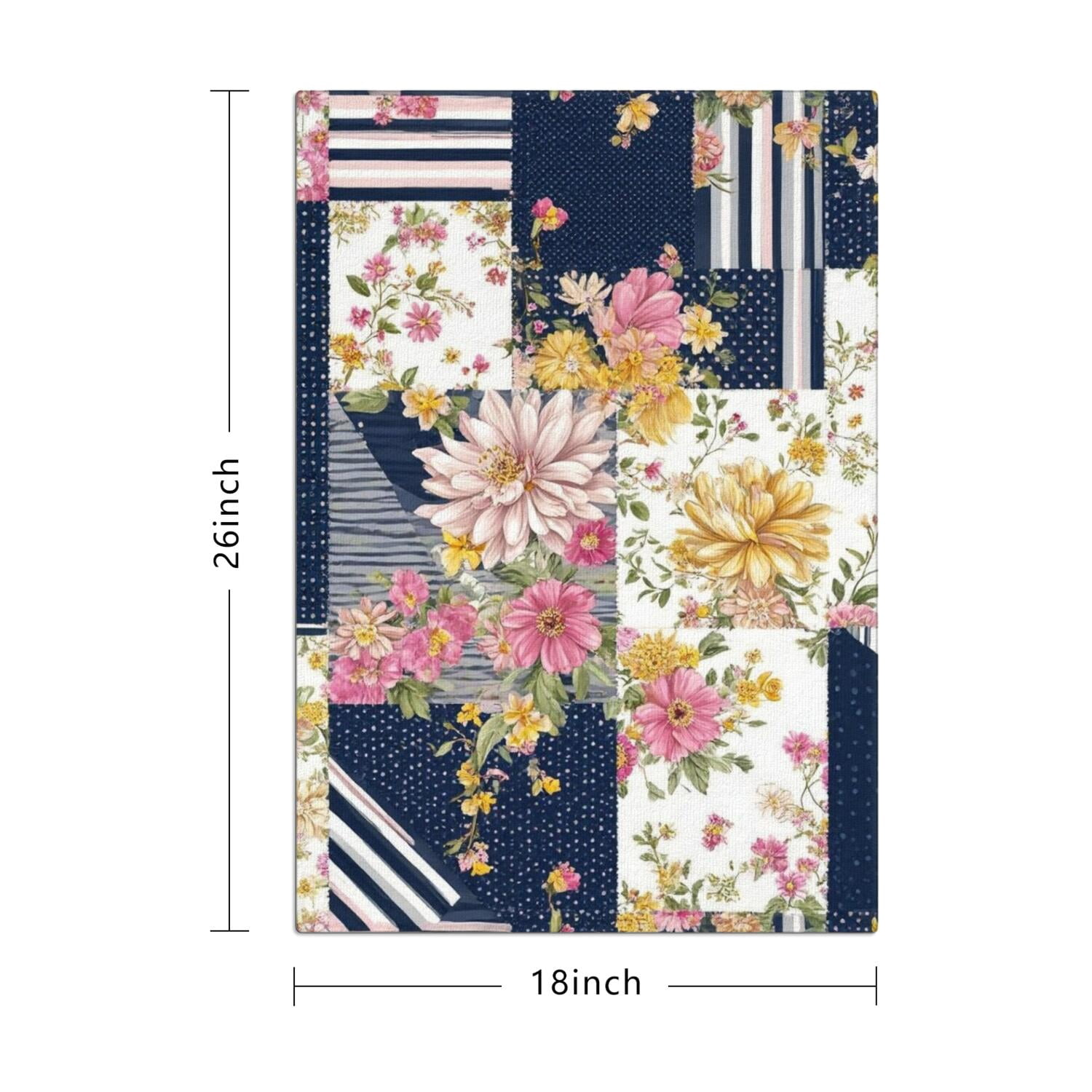 6 Pcs Funny Kitchen Towels,Pioneer Flower Microfiber Dish Towels,Kitchen Tea Towels,Kitchen Towel Set (18" X 26")