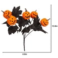 thumbnail image 3 of Deago 2 Pack Halloween Decorations Black Artificial Flowers with Pumpkins for Halloween Table Centerpiece Indoor Outdoor Decor, 3 of 8
