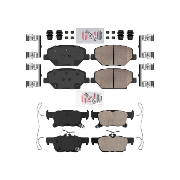 Front & Rear Ceramic Brake Pads Set for Buick Envision All Wheel Drive 17-2018