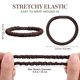 thumbnail image 3 of 10 Pcs Hair Ties Elastic Hair Bands Stretchy Hair Ties No Damage Women Hair Ties For Thick Hair (Dark brown), 3 of 3
