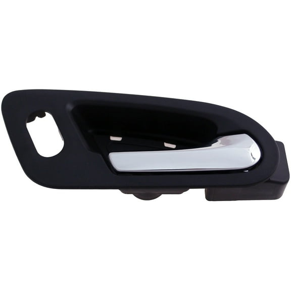 Dorman 82654 Front Passenger Side Interior Door Handle for Specific Chevrolet / Saturn Models, Chrome Lever; Black Housing
