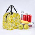 thumbnail image 2 of ZICANCN Insulated Lunch Bag for Women Men, Geometric Yellow Background Reusable Cute Lunch Bags for Picnic School Work Office, 2 of 8