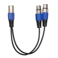 thumbnail image 1 of Enchufe XLR de al adaptador de DJ de micrófono divisor Y de 2 conectores Y, 1 of 8