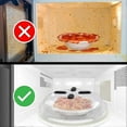 thumbnail image 3 of 2pc Microwave Hover Anti Splattering Magnetic Food Cover Microwave Splatter Lid, 3 of 5