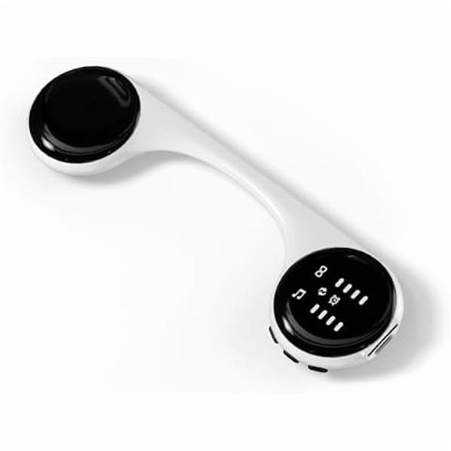 wonima02 Bone Conduction Pillow Speaker Bluetooth - 3D Surround Sound White Noise Sleep Aid, Portable Under Pillow Audio, Bed Speaker with Stereo Bass, Private Music Device for Deep Rest White