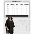 thumbnail image 5 of Women's Oversized T-Shirt - Soft Summer Casual Tee, Half Sleeve Crew Neck Tunic Top, Comfortable Loose Fit, 5 of 6