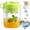 Green, variant on 2-in-1 Press Release Ice Cube Maker Water Bottle, Silicone Straw, Portable