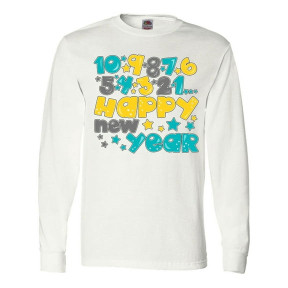 Inktastic Happy New Year Countdown Long Sleeve T-Shirt