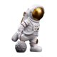 thumbnail image 1 of Adorno de astronauta YONGSHENG Kickball dorado, 1 of 5