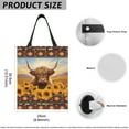thumbnail image 7 of Yuyamidu Southwest Aztec Car Trash Bag Highland Cow Car Gabage Can Holder Sunflower Vehicle Accessories Reusable Auto Garbage Bag Container Organizer, 7 of 7