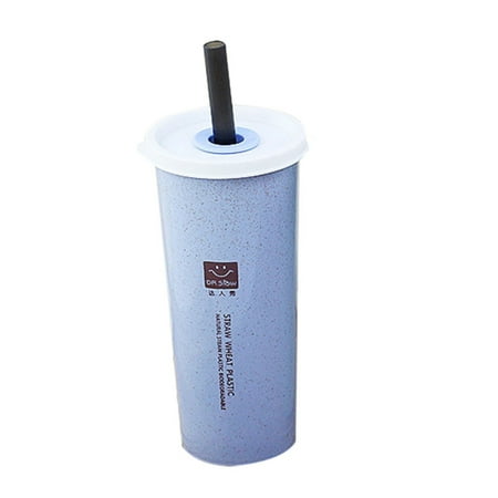 

Shiusina Bathroom Products HOT Travel Office Coffee Tea Student Straws Water Bottle Cups Straw Wheat Cup