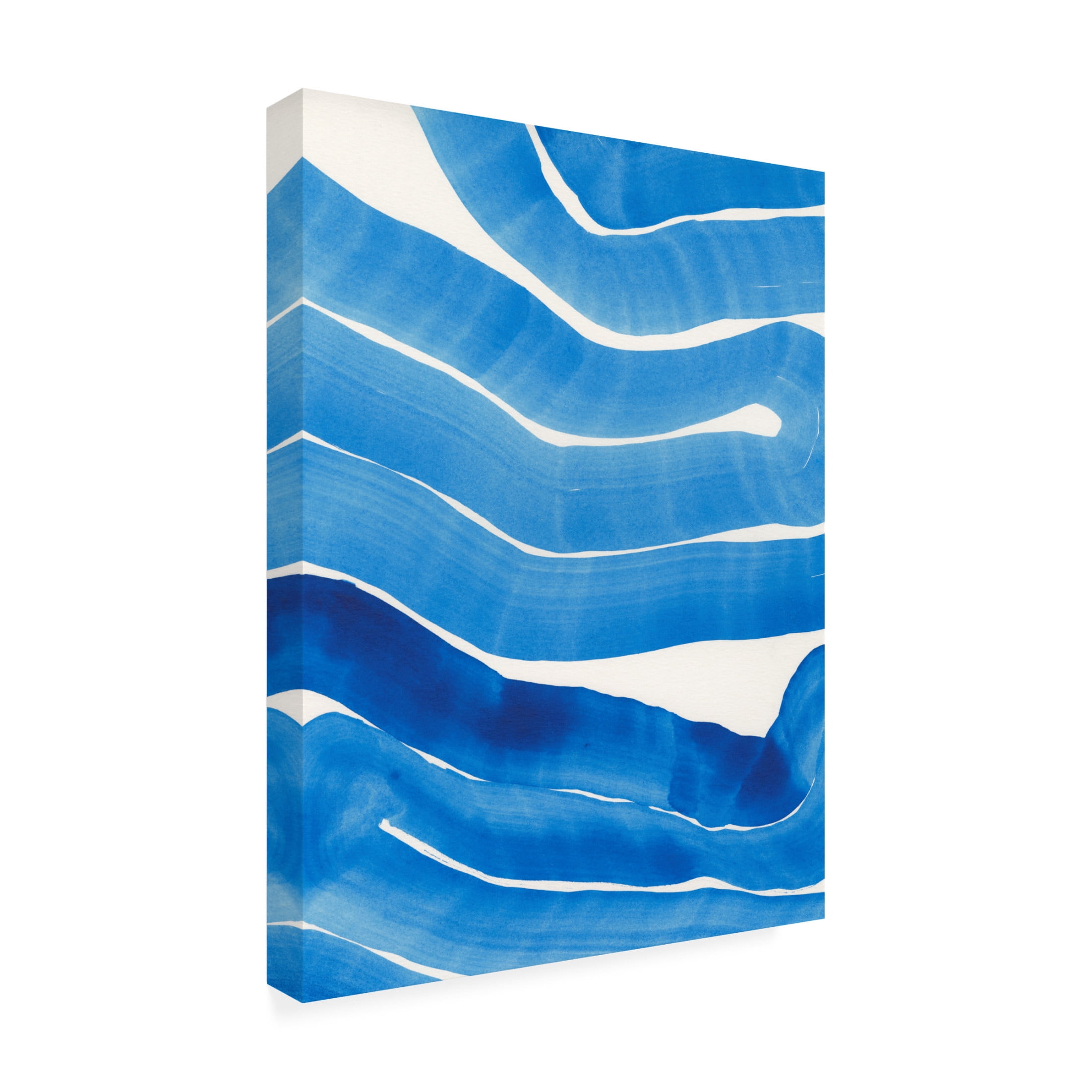 Trademark Fine Art Jodi Fuchs Blue Wiggles II Canvas Wall Art