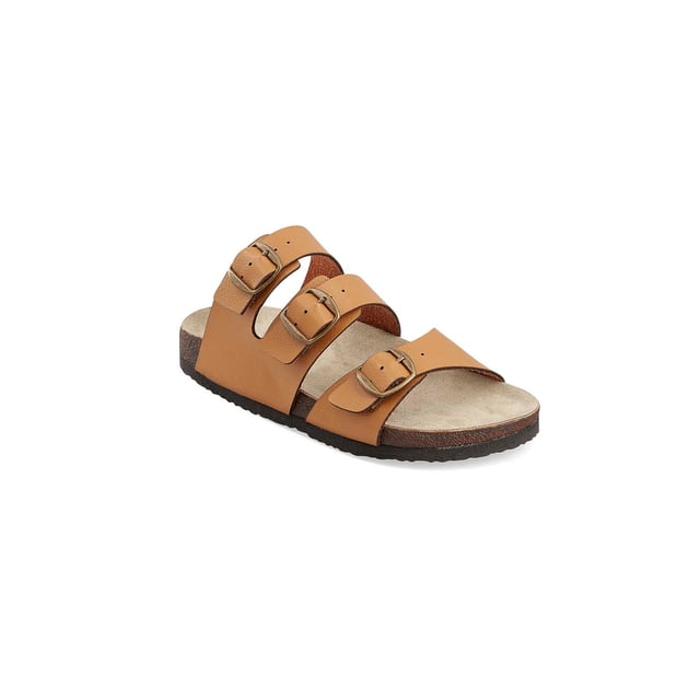 Sandalia Camel para Dama Mundo Terra Mundo Terra Tipo Pala con hebillas
