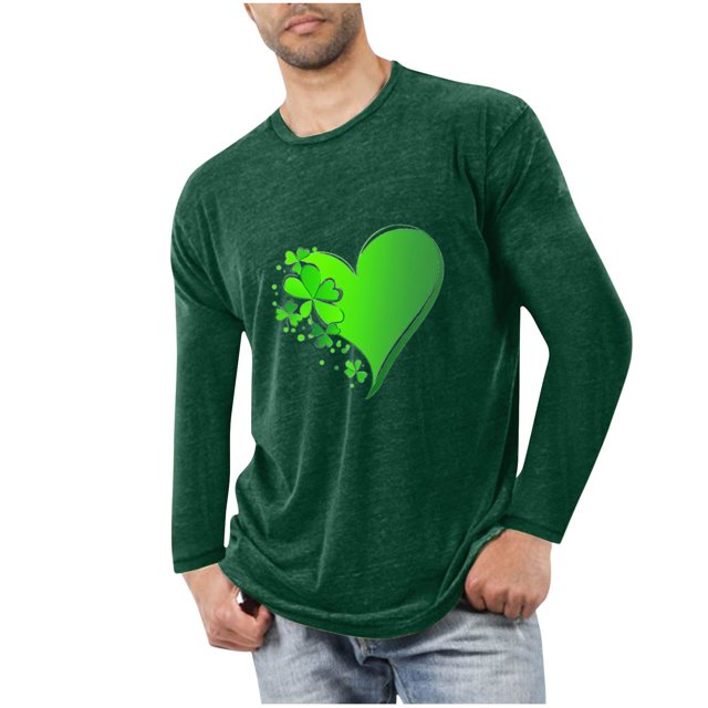 Blusas y camisas de manga larga con cuello redondo para hombre, deportivas, fitness, hogar, pijamas navideños estampados, camiseta de manga larga con cuello redondo, blusa de poliéster para hombre