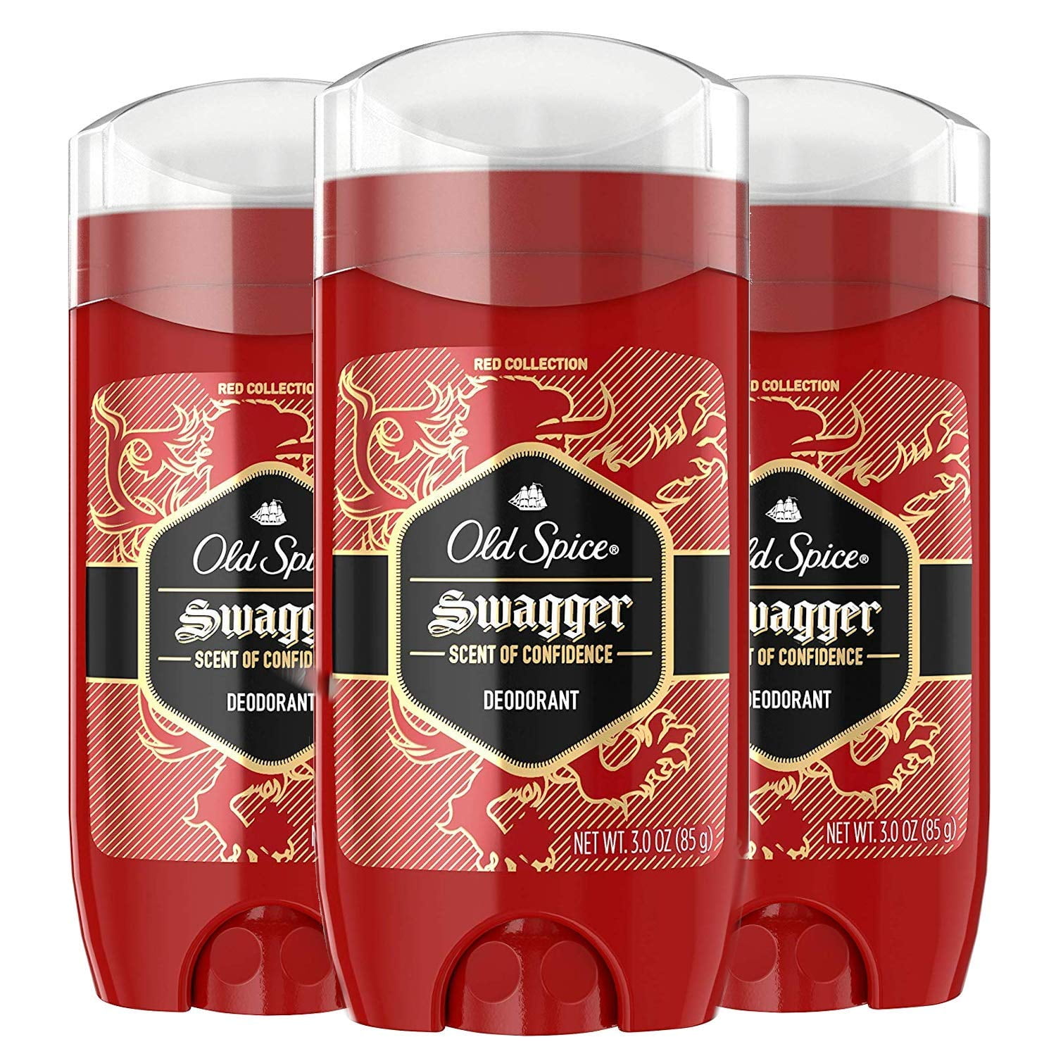 Old Spice Aluminum Free Deodorant For Men Swagger Confidence And Amberwood Red Collection 3 Old Spice Aluminum Free Deodorant For Men Swagger Confidence And Amberwood Red Collection 3