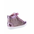 thumbnail image 2 of Sparkle-25 Women's Glitter Metallic Lace Up High Top Flat Fashion Sneaker Shoes, 2 of 2