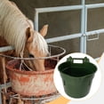 thumbnail image 6 of simhoa Horse feed Pail with Hanging Hooks Reinforced PP feed Storage Bin Easily Install Sturdy Stall Mountable with Measuring Marks 8L, 6 of 10