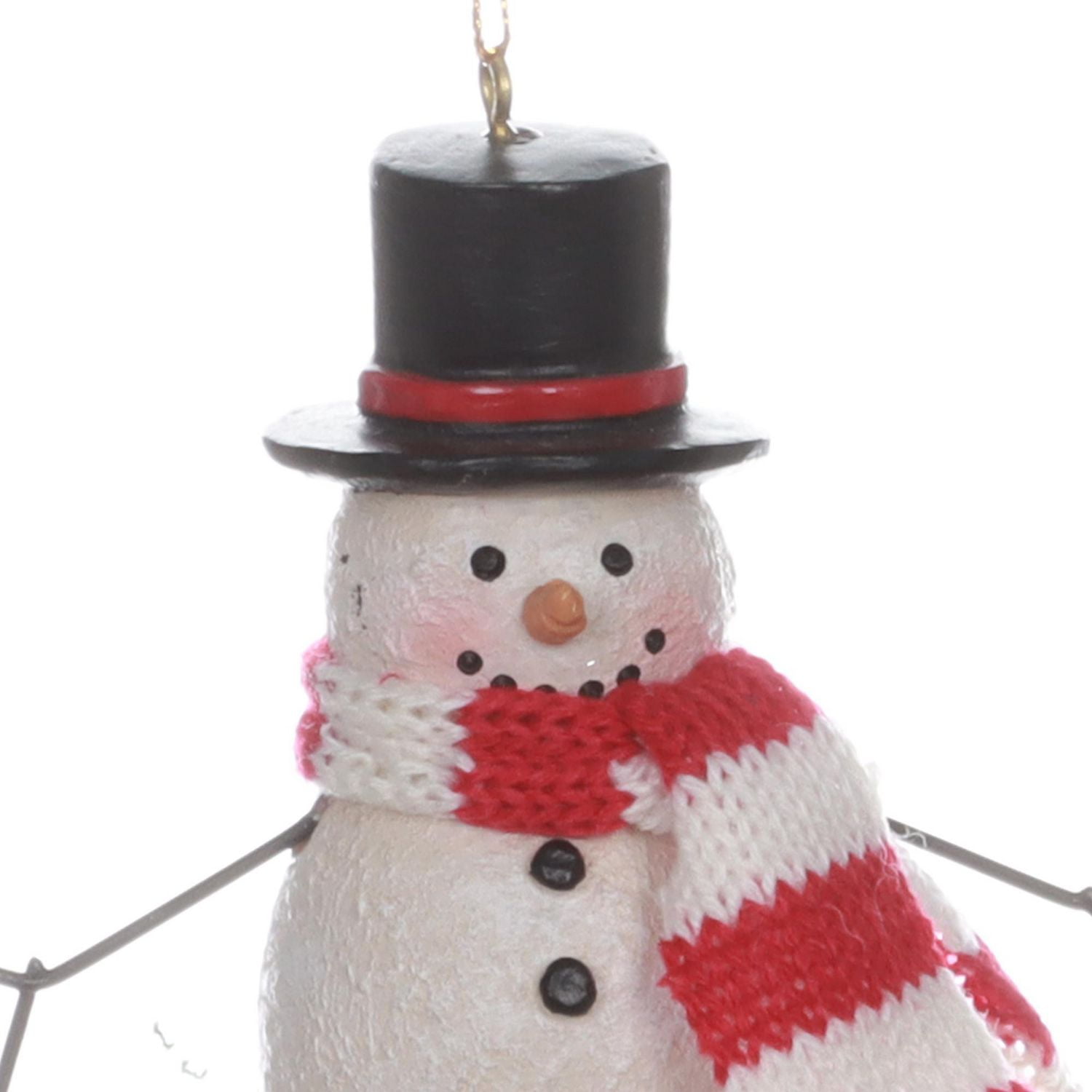 Temps de vacances résine bonhomme de neige ornement