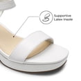 thumbnail image 4 of Sandalia DREAM PAIRS DWUMHS2507 Tacón Cuadrado Grueso 7 cm Blanca, 4 of 7