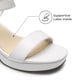 thumbnail image 4 of Sandalia DREAM PAIRS Plataforma con Tacón Cuadrado Blanco, 4 of 7