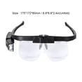thumbnail image 3 of stanreset Electronic Wearable Magnifier LED Removable Lens Magnifying Glasses Rechargeable Multifunctional Spectacles Book Newspaper, 3 of 7