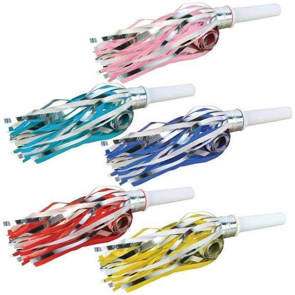 Beistle Fringed Party Blowouts assorted colors (Case of 192)