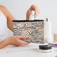 thumbnail image 7 of Hirioo Watercolor Zebra for Paper Reusable Cosmetic Bag Zipper Encouragement Travel Pouch Toiletry Bag for Women Girls, 7 of 7