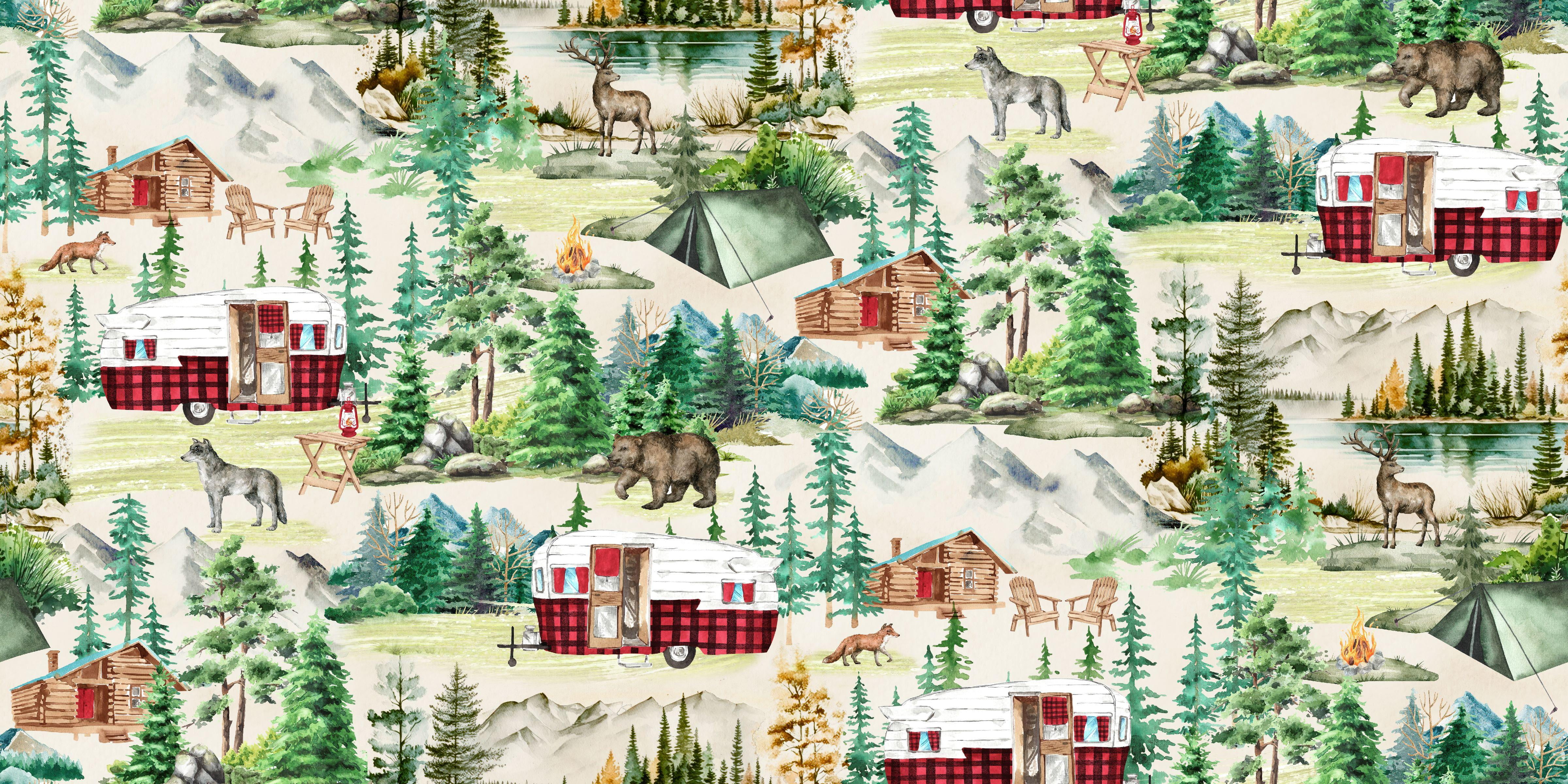 Fabric Editions 18"x21" 100% Cotton Fat Quarter Born to be Wild Precut Bundle, Multicolor 5 Piece